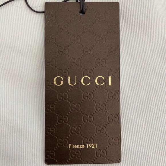 NWT Gucci Men’s Slim Distressed Ankle Jeans in Optical White Size 50 - Picture 10 of 10